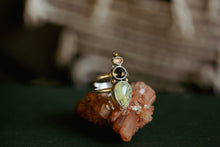 Load image into Gallery viewer, Peridot, Variscite, and Zircon Trio Ring