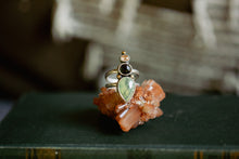 Load image into Gallery viewer, Peridot, Variscite, and Zircon Trio Ring