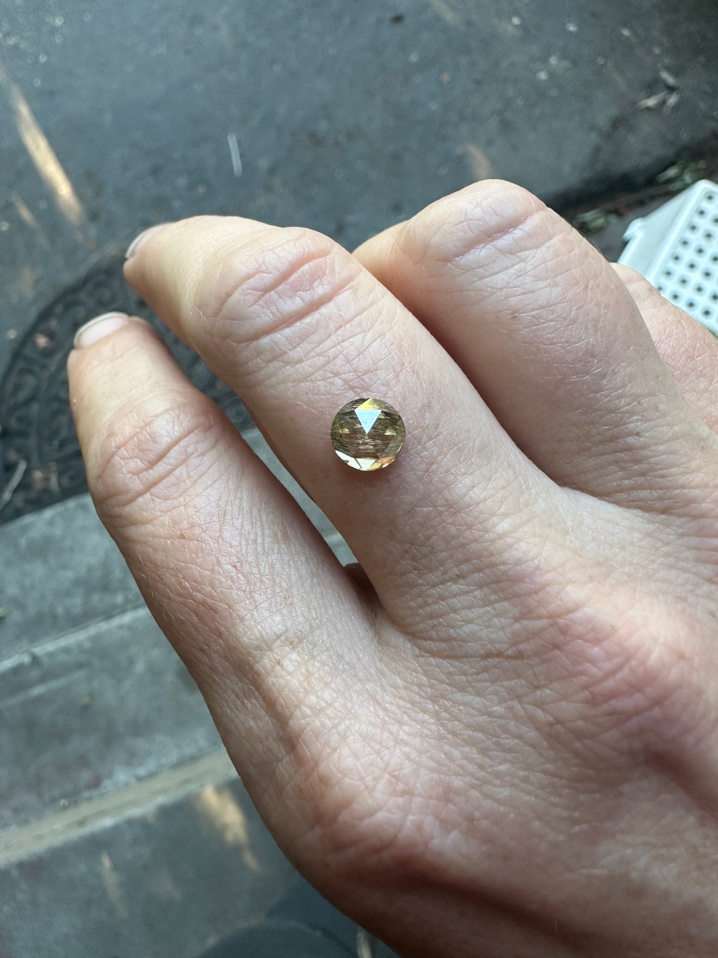 Custom for Alyson - Moissanite Buttercup (part 1)