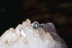 Umba Sapphire Mira Stacker Ring Size 7.5