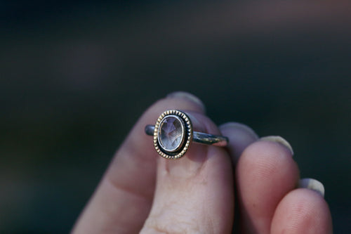 Oregon Sunstone Mira Stacker Ring Size 7