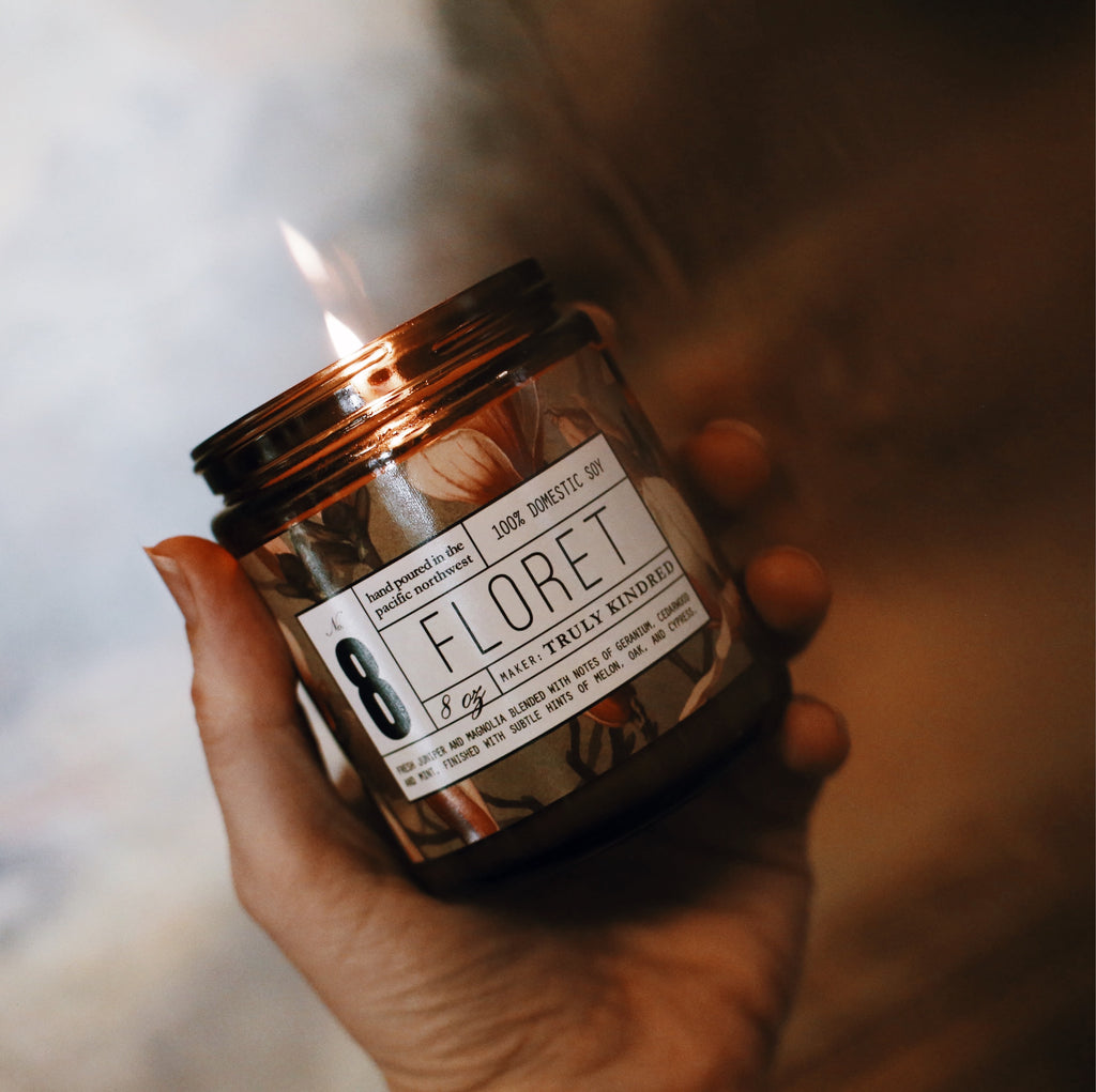 #8 Floret - 8oz Soy Candle