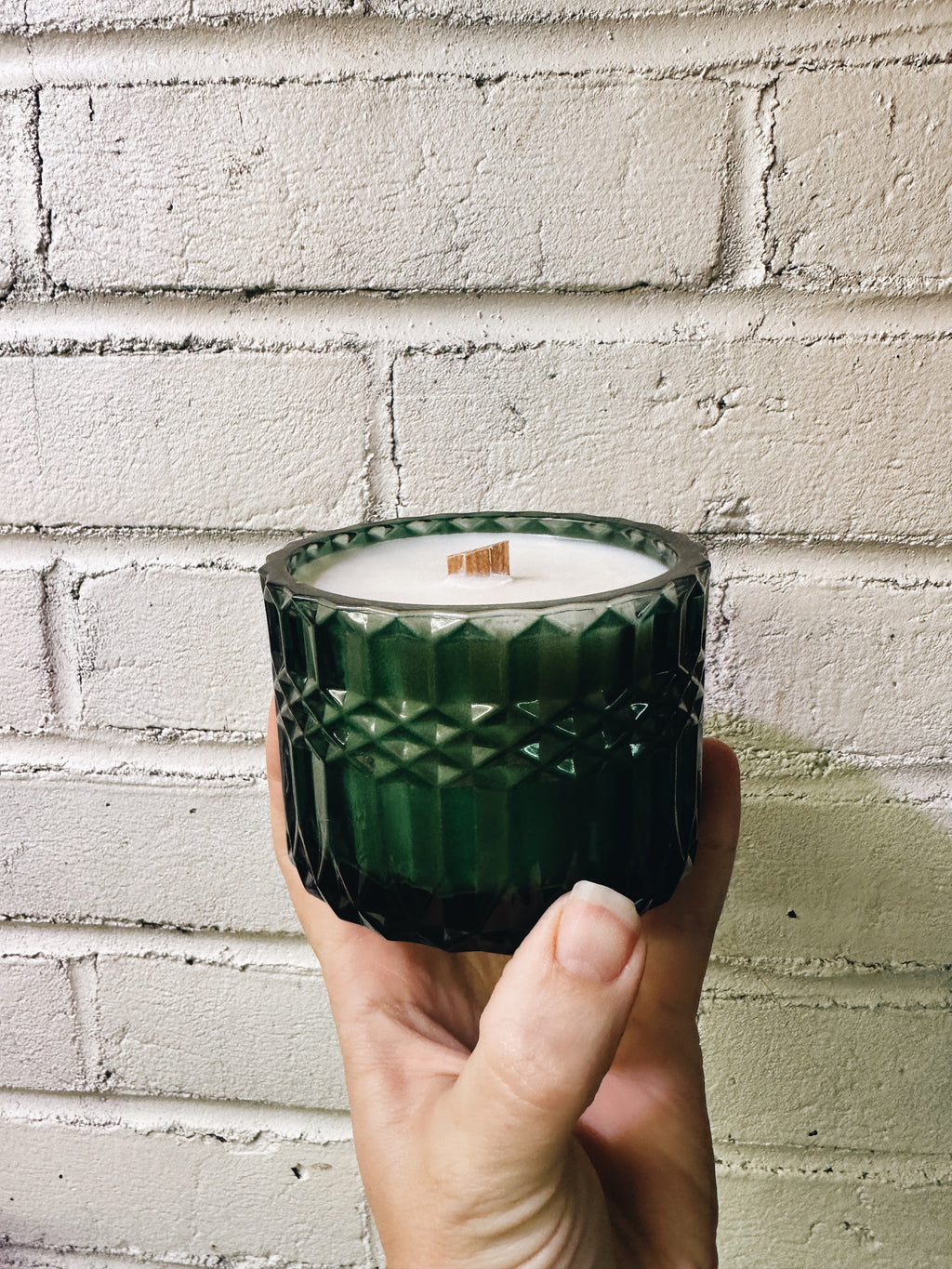 Forrest Cut Glass Candle