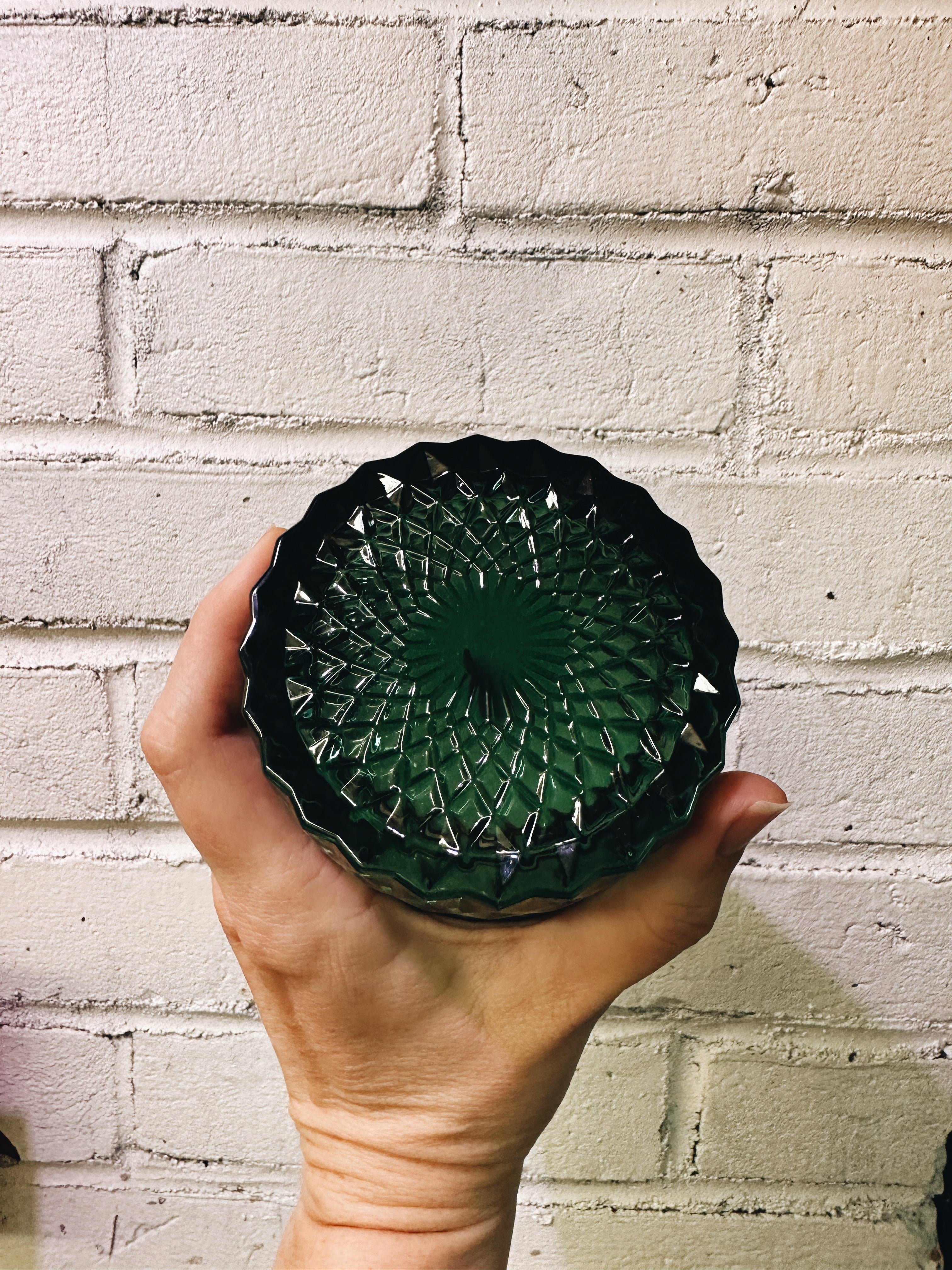 Forrest Cut Glass Candle