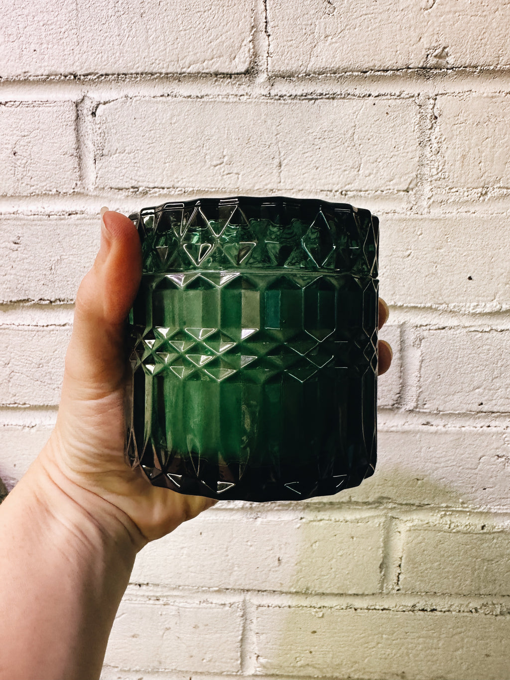 Forrest Cut Glass Candle