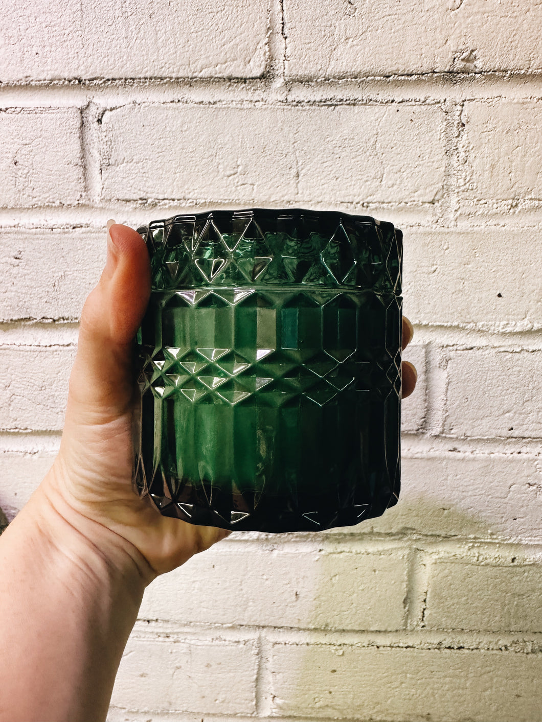 Forrest Cut Glass Candle