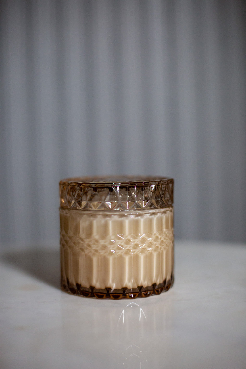 Champagne Cut Glass Candle